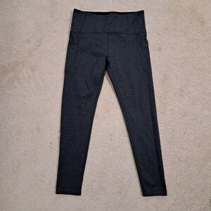 Tuff Athletics Leggings Grey Large Yoga Active Pant Casual Stretch Loungewear
